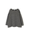 NLA2351 REGULAR STRIPE OVERSIZE L/SL BOAT-NECK BASQUE SHIRT