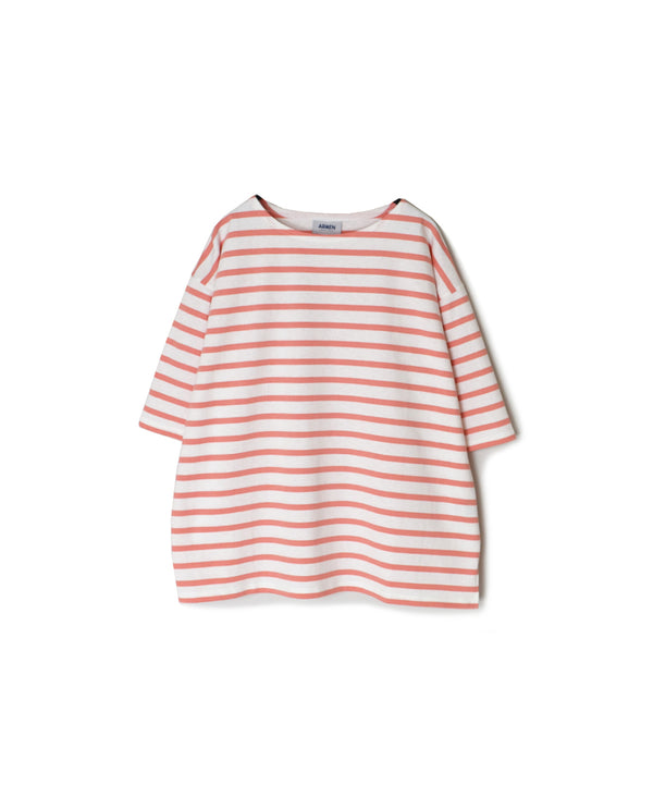 NLA2501 REGULAR STRIPE DROP SHOULDR S/SL BASQUE SHIRT