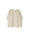 NLA2501 REGULAR STRIPE DROP SHOULDR S/SL BASQUE SHIRT
