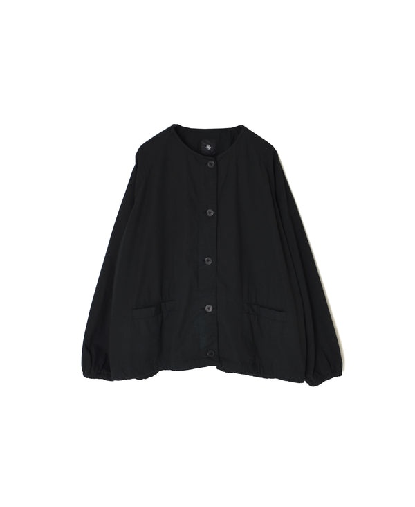 NMDS24633D 40s ORGANIC POPLIN OVERDYE RAGLAN STRING JACKET