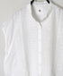 NMDS26224 60s ORGANIC CAMBRIC WITH EMB FRENCH/SLEEVE BANDED COLLAR EMB SHIRT