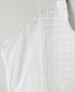 NMDS26224 60s ORGANIC CAMBRIC WITH EMB FRENCH/SLEEVE BANDED COLLAR EMB SHIRT
