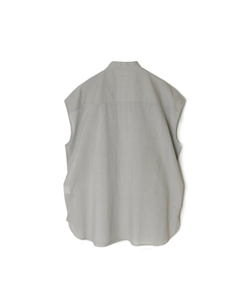 NMDS26224 60s ORGANIC CAMBRIC WITH EMB FRENCH/SLEEVE BANDED COLLAR EMB SHIRT