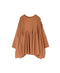 NMDS26511D 80s ORGANIC VOILE STRIPE (OVERDYE) CREW-NECK 3/4 SL SHIRT WITH MINI PINTUCK