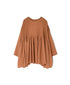 NMDS26511D 80s ORGANIC VOILE STRIPE (OVERDYE) CREW-NECK 3/4 SL SHIRT WITH MINI PINTUCK