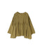 NMDS26511D 80s ORGANIC VOILE STRIPE (OVERDYE) CREW-NECK 3/4 SL SHIRT WITH MINI PINTUCK