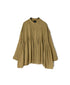 NMDS26512D 80s ORGANIC VOILE STRIPE (OVERDYE) MINI PINTUCK BANDED SHIRT