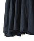 NMDS26513D 80s ORGANIC VOILE STRIPE (OVERDYE) CREW-NECK F/SL DRESS WITH PINTUCK