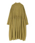 NMDS26514D 80s ORGANIC VOILE STRIPE (OVERDYE) BANDED SHIRT DRESS WITH MINI PINTUCK
