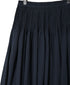 NMDS26515D 80s ORGANIC VOILE STRIPE (OVERDYE) MINI PINTUCK FLARED SKIRT