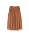 NMDS26515D 80s ORGANIC VOILE STRIPE (OVERDYE) MINI PINTUCK FLARED SKIRT