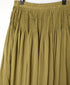 NMDS26515D 80s ORGANIC VOILE STRIPE (OVERDYE) MINI PINTUCK FLARED SKIRT