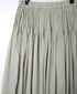 NMDS26515D 80s ORGANIC VOILE STRIPE (OVERDYE) MINI PINTUCK FLARED SKIRT