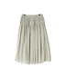 NMDS26515D 80s ORGANIC VOILE STRIPE (OVERDYE) MINI PINTUCK FLARED SKIRT
