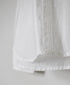 NMDS26521 60s ORGANIC CAMBRIC WITH EMB BANDED COLLAR PINTUCK & EMB SHIRT