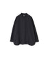 NMDS26521 60s ORGANIC CAMBRIC WITH EMB BANDED COLLAR PINTUCK & EMB SHIRT