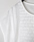 NMDS26523 60s ORGANIC CAMBRIC WITH EMB FRENCH/SL BACK OPENING DRESS