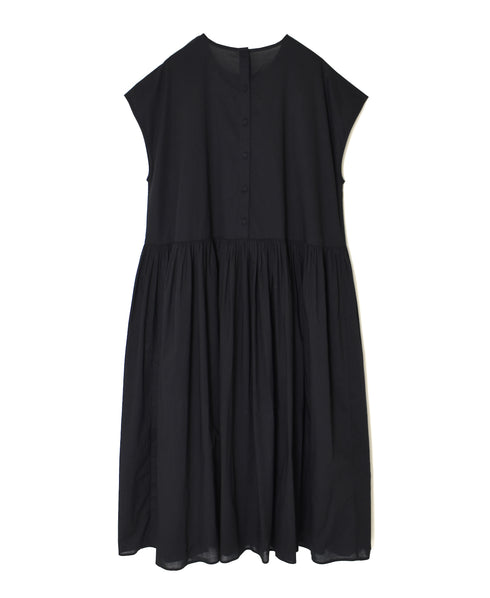NMDS26523 60s ORGANIC CAMBRIC WITH EMB FRENCH/SL BACK OPENING DRESS