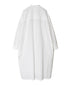 NMDS26524 60s ORGANIC CAMBRIC WITH EMB BANDED COLLAR MAXI SHIRT