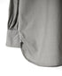 NMDS26531 60s ORGANIC POPLIN PLAIN BANDED COLLAR GATHERED SLEEVE SHIRT