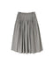 NMDS26535 60s ORGANIC POPLIN PLAIN PINTUCK FLARED SKIRT