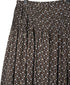 NMDS26545 80s ORGANIC VOILE GENTIANA BLOCK PRINT RAJASTHAN GATHERED SKIRT WITH LINING