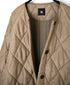NMDS26551 BANGALORE SILK PLAIN PADDED C-NECK SHORT COAT