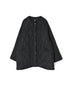 NMDS26551 BANGALORE SILK PLAIN PADDED C-NECK SHORT COAT