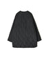 NMDS26551 BANGALORE SILK PLAIN PADDED C-NECK SHORT COAT