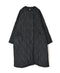 NMDS26552 BANGALORE SILK PLAIN PADDED NO COLLAR DOUBLE COAT