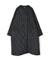 NMDS26552 BANGALORE SILK PLAIN PADDED NO COLLAR DOUBLE COAT