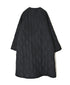 NMDS26552 BANGALORE SILK PLAIN PADDED NO COLLAR DOUBLE COAT