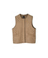 NMDS26554 BANGALORE SILK PLAIN QUILTED C-NECK VEST