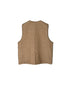 NMDS26554 BANGALORE SILK PLAIN QUILTED C-NECK VEST