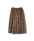 NMDS26564 BANGALORE SILK FLOWER PRINT STITCHED GATHERED SKIRT