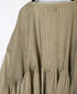 NMDS26601D ORGANIC MICRO CHK&VOILE PLAIN PATCHWORK OVERDYE MINI PINTUCK PULLOVER