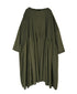 NMDS26602D ORGANIC MICRO CHK&VOILE PLAIN PATCHWORK OVERDYE PINTUCK PULLOVER DRESS