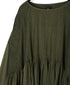 NMDS26602D ORGANIC MICRO CHK&VOILE PLAIN PATCHWORK OVERDYE PINTUCK PULLOVER DRESS