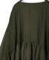 NMDS26602D ORGANIC MICRO CHK&VOILE PLAIN PATCHWORK OVERDYE PINTUCK PULLOVER DRESS