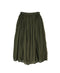 NMDS26605D ORGANIC MICRO CHECK&VOILE PLAIN PATCHWORK OVERDYE RAJASTHAN GATHERED SKIRT