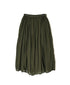 NMDS26605D ORGANIC MICRO CHK&VOILE PLAIN PATCHWORK OVERDYE RAJASTHAN GATHERED SKIRT