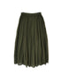 NMDS26605D ORGANIC MICRO CHK&VOILE PLAIN PATCHWORK OVERDYE RAJASTHAN GATHERED SKIRT