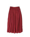 NMDS26605D ORGANIC MICRO CHK&VOILE PLAIN PATCHWORK OVERDYE RAJASTHAN GATHERED SKIRT