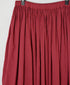 NMDS26605D ORGANIC MICRO CHK&VOILE PLAIN PATCHWORK OVERDYE RAJASTHAN GATHERED SKIRT