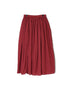 NMDS26605D ORGANIC MICRO CHK&VOILE PLAIN PATCHWORK OVERDYE RAJASTHAN GATHERED SKIRT