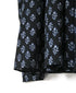 NMDS26613 ORGANIC SMALL CHECK MEDIUM FLOWER BL PRINT CREW-NECK P/O SHIRT DRESS WITH PINTUCK