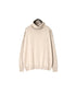 NNSL26501 14GG PLAIN STITCH COTTON/NYLON/SILK TURTLE NECK PULLOVER