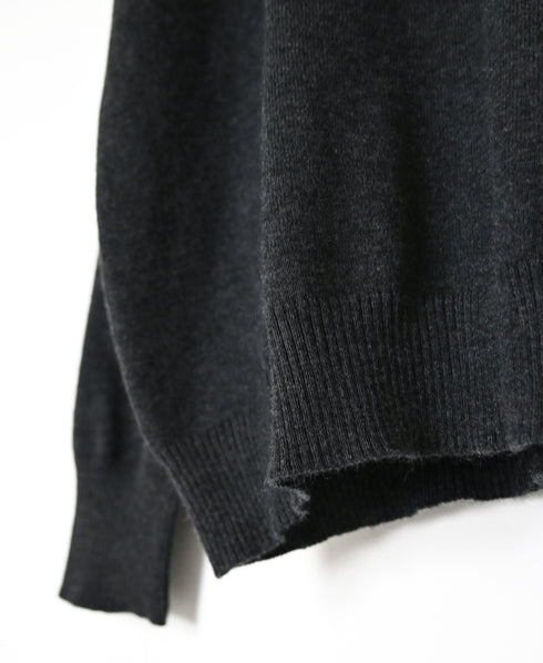 NNSL26502 14GG PLAIN STITCH COTTON/NYLON/SILK CREW-NECK PULLOVER