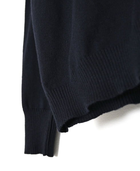 NNSL26503 14GG PLAIN STITCH COTTON/NYLON/SILK V-NECK CARDIGAN