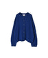 NNSL26513 7GG PLAIN STITCH NYLON/COTTON/WOOL CREW-NECK CARDIGAN